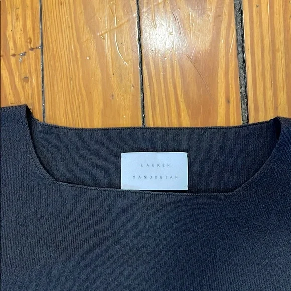 Lauren Manoogian Gray Crew Neck Sweater Tunic